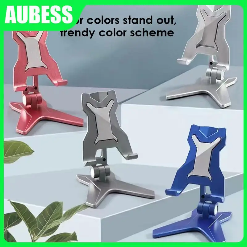 

Portable Flat Bracket Plastics Metal Support Small Adhesive Phone Holder Avoid The Line Design Mobile Accessories Free Lifting
