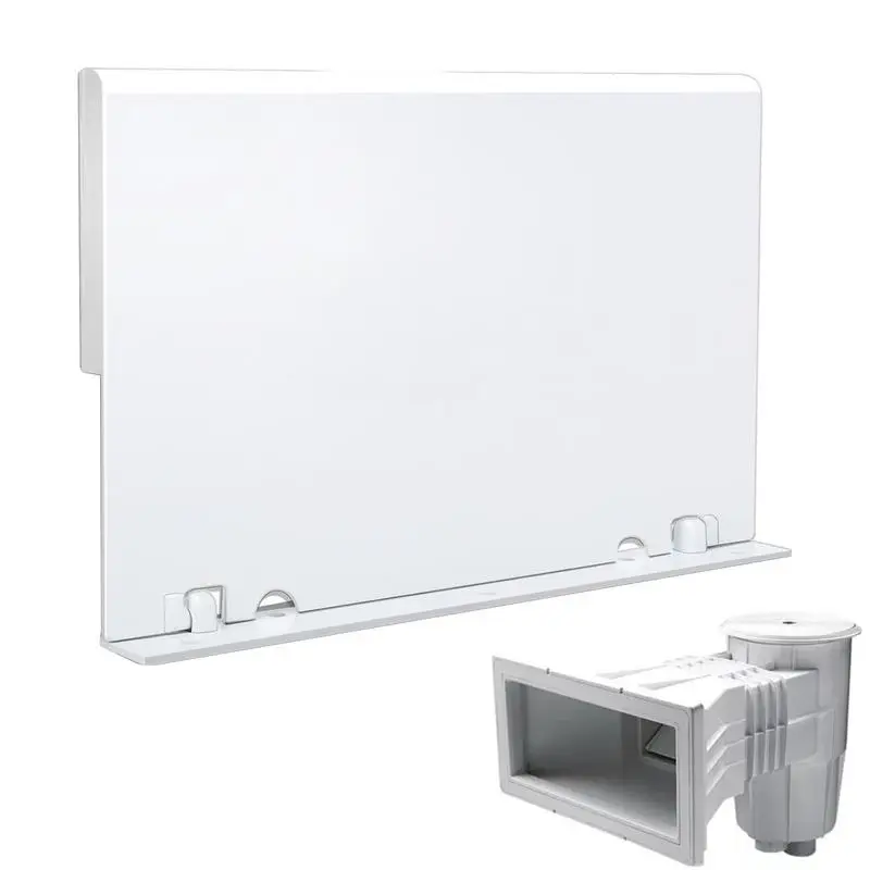 

Weir Gate Assembly Pool Skimmer Flapper White Weir Gate Multifunctional Skimmer Replacement Baffle Flexible Pool Skimmer Door