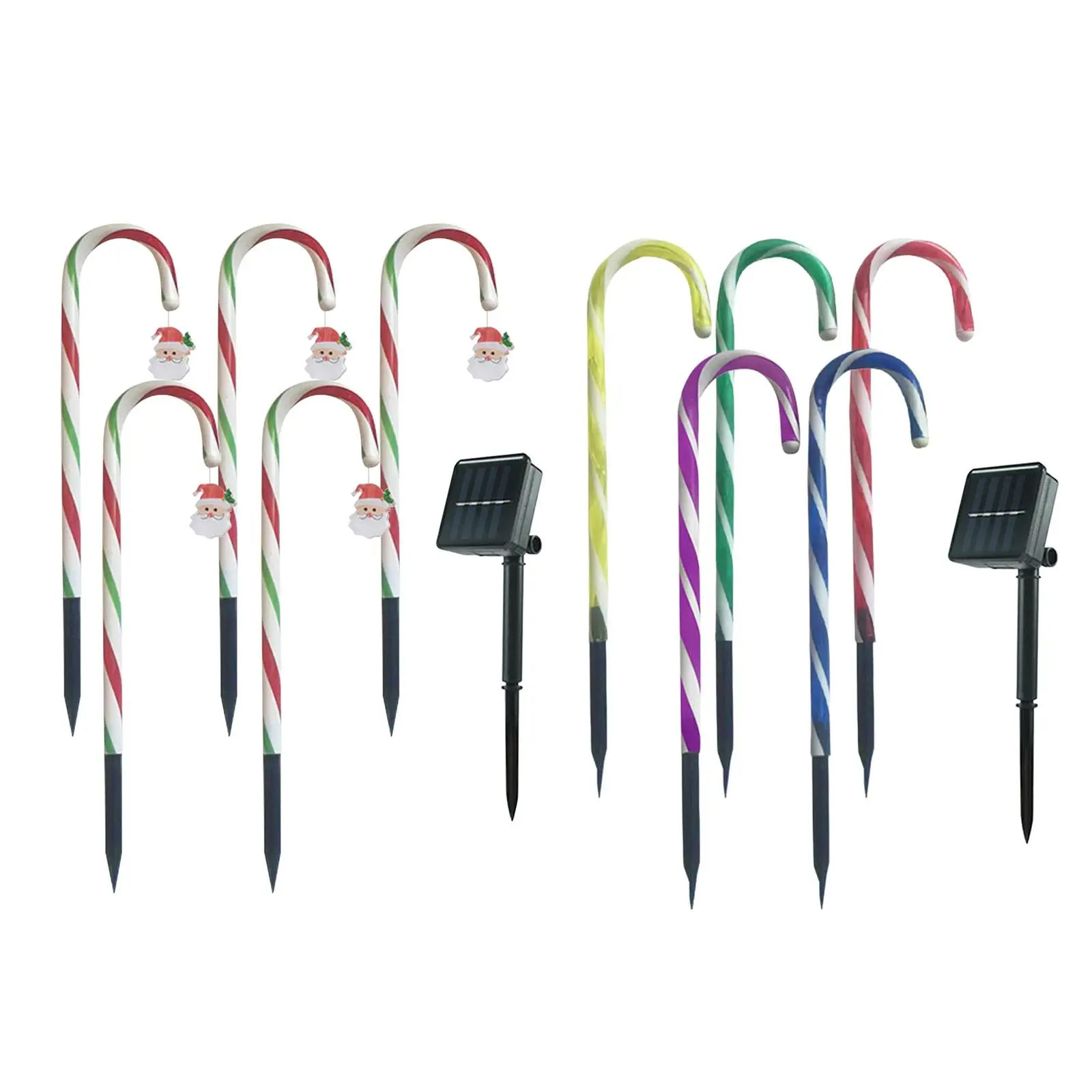 

Рождественские светодиодные лампы с украшением на колышке, сказочные огни, светильники на солнечной батарее для двора, праздника, Рождества, уличная лужайка