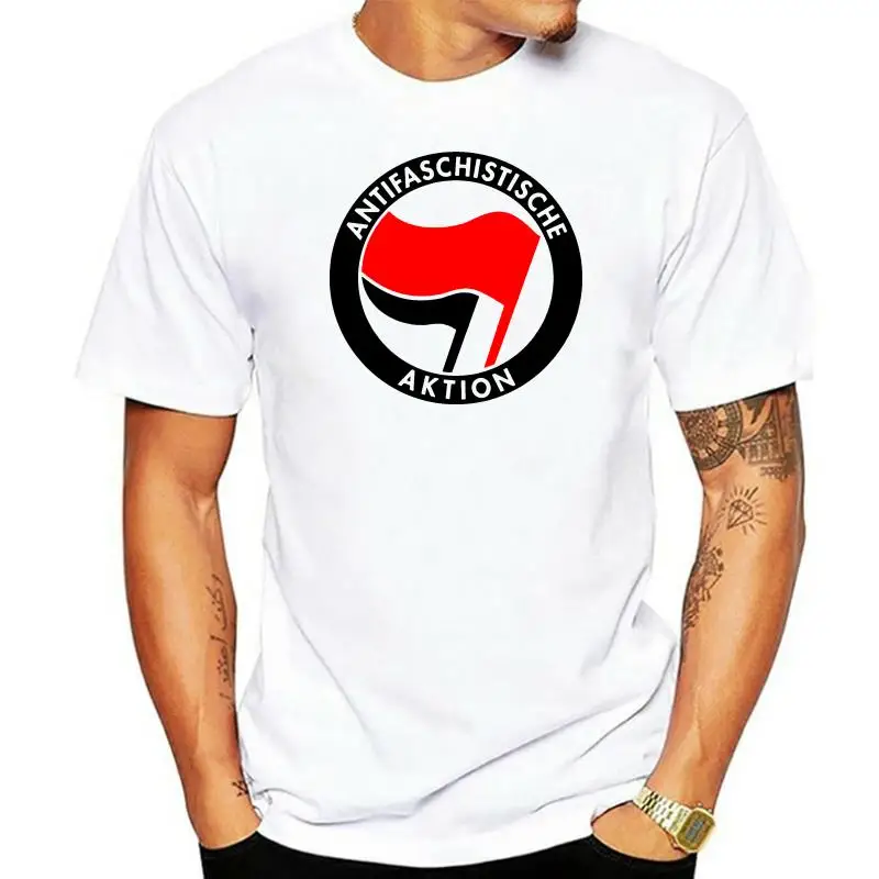 

ANTIFASCHISTISCHE AKTION T SHIRT TOP ANTIFA AFA GERMANY DUTCH