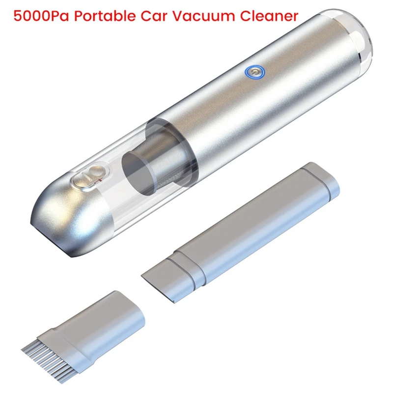 

2 IN 1 Portable Car Vacuum Cleaner Brushless Mini Handheld Vacuum Cleaner Home Car Dual-Purpose Dust Catcher 5000Pa