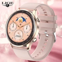 lige new bluetooth call smart watch women men sports watches custom dial waterproof heart rate ladies smartwatch for android ios