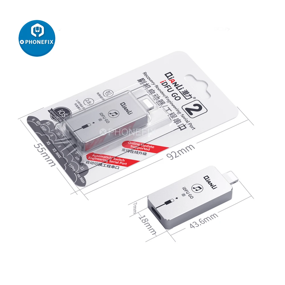 Qianli iDFU Go Quick Startup 2.8 Seconds Fast Enter Recovery Mode DFU Device for iPhone iPad Repair Tools IOS System on - Быстрый запуск Qianli iDFU Go за 2,8 секунды - устройство восстановления DFU для ремонта iPhone и iPad, инструменты для восстановлени