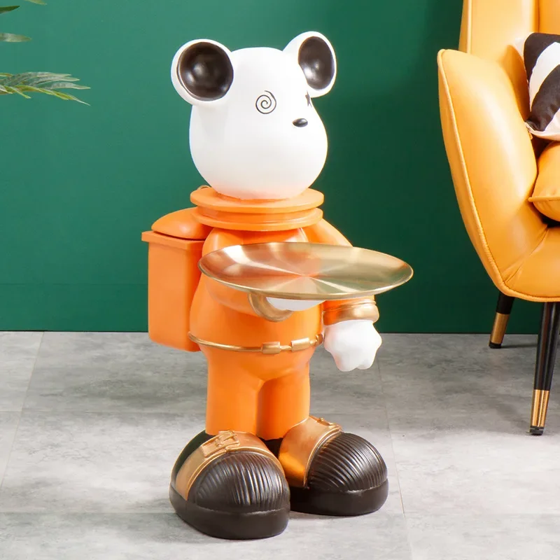 Креативный искусственный медведь из смолы мультяшная коробка для салфеток