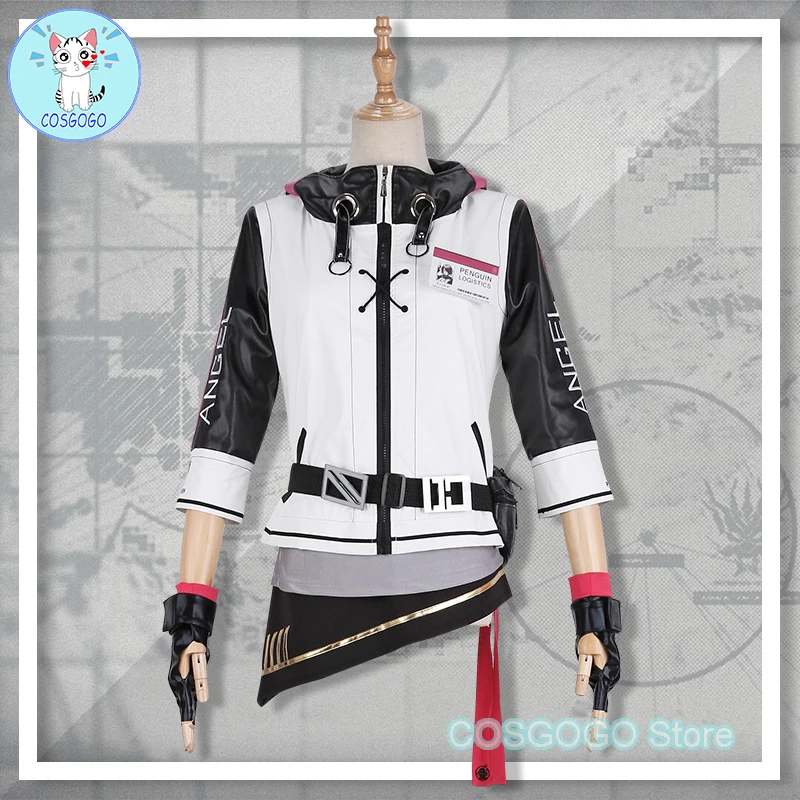 

COSGOGO [Customized] Game Arknights Exusiai Cosplay Costume Halloween Outfits Women New Suit Uniform