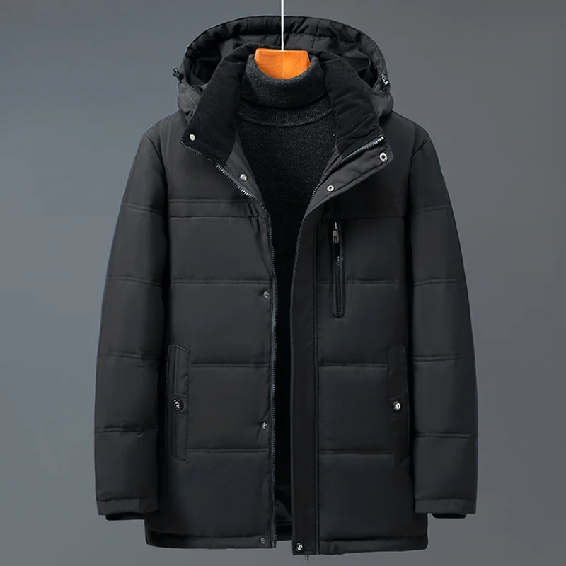 2023 Brand 90% White Duck Coat Parka Casual Fashion Windbreaker Down Jacket Men Winter Black Outwear With Hooded