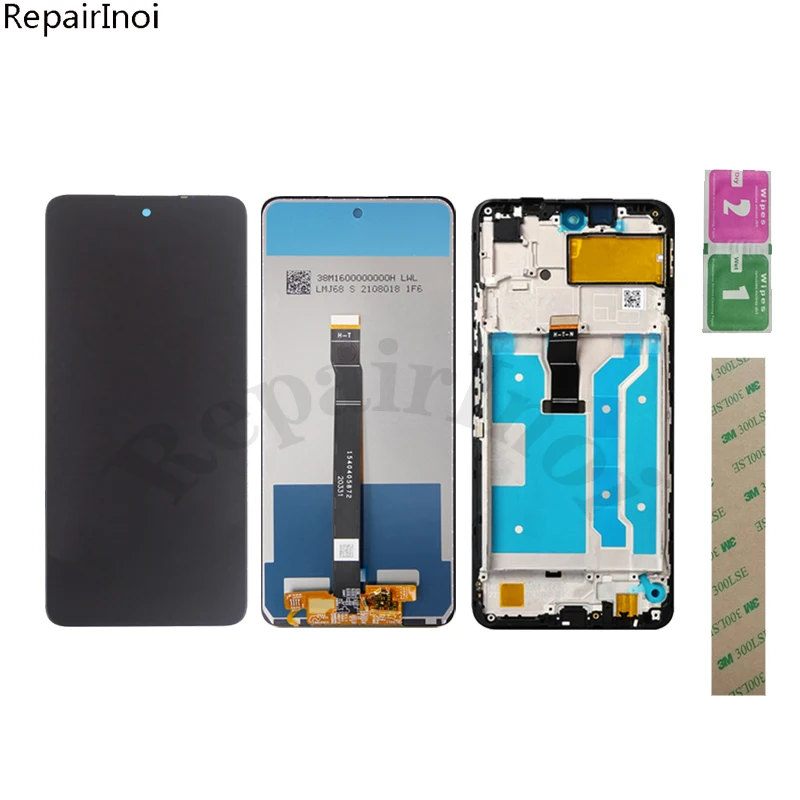 

100% Tested For Huawei Honor 10X Lite / Y7A / P Smart 2021 PPA-LX2 LCD Display Touch Screen Digitizer Assembly Frame