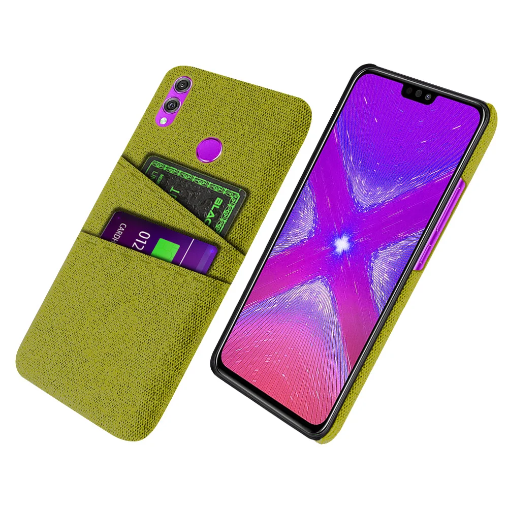 

Honor8X Case For Huawei Honor 8X Max Coque Luxury Fabric Dual Card Phone Cover For On Honor 8X Honor 8XMAX Case 8 X Honor8X