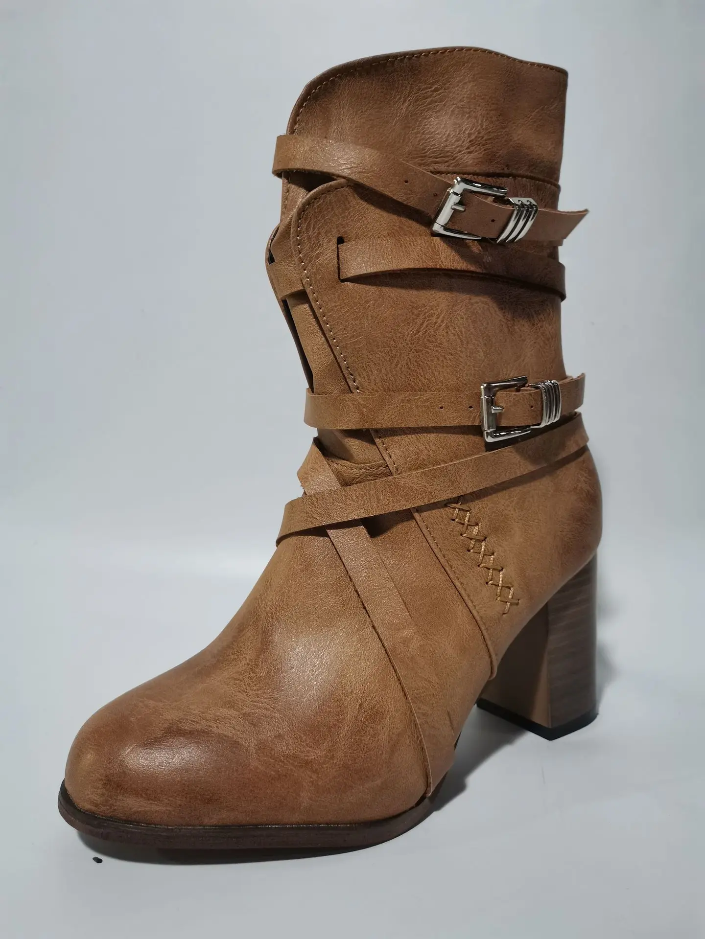 Женские резиновые сапоги Rain Med Shallow PU Slides Синтетические женские на каблуке-копыте