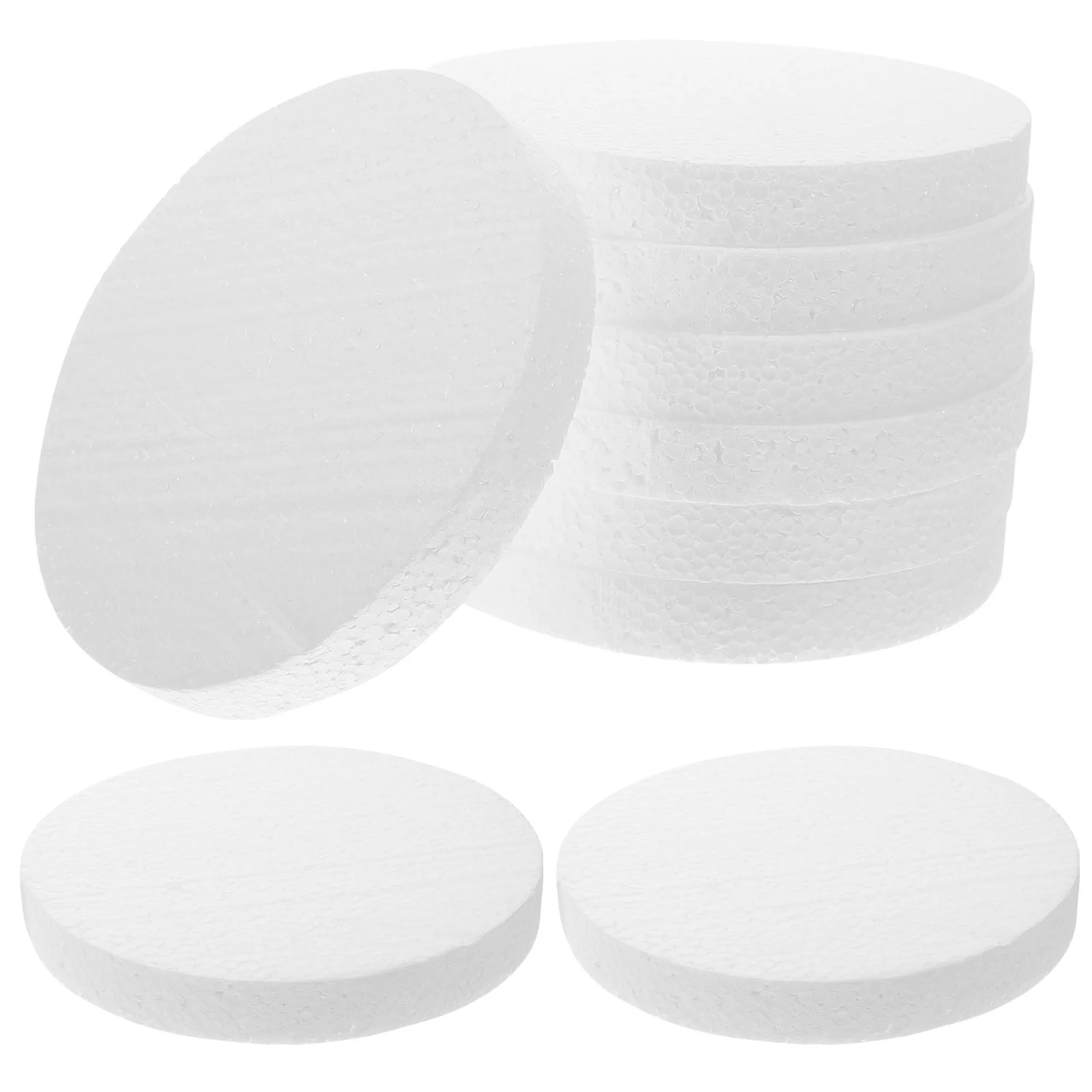 

16 Pcs Circle Stencil Cake Display Dummy Hand Decor White Craft Circles The Disc