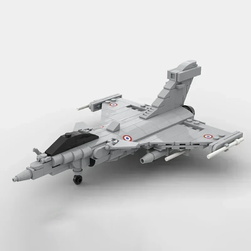Военная модель Moc строительные кирпичи масштаб 1:72 Rafale C истребитель
