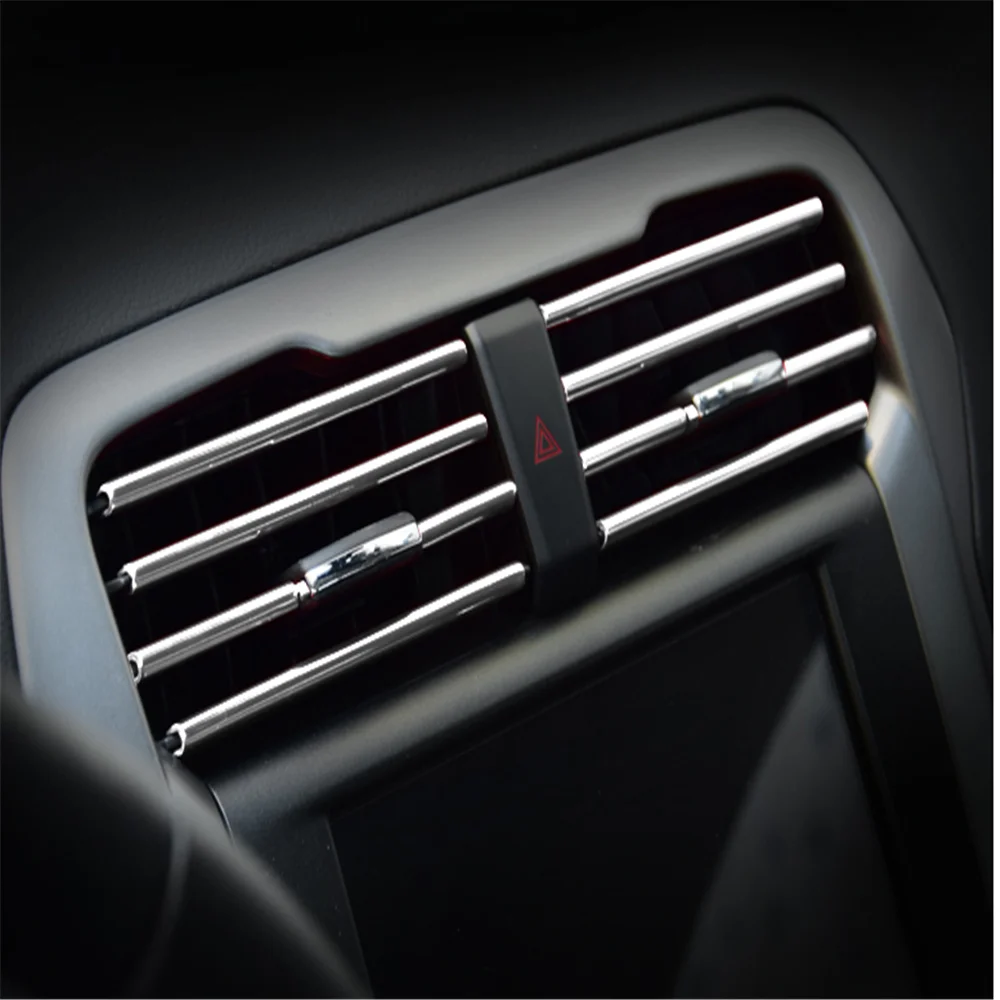 Car air outlet bright strip sticker for KIA Ceed Rio K2 k3 k5 rio Forte Sorento Sportage R Picanto Carnival Niro
