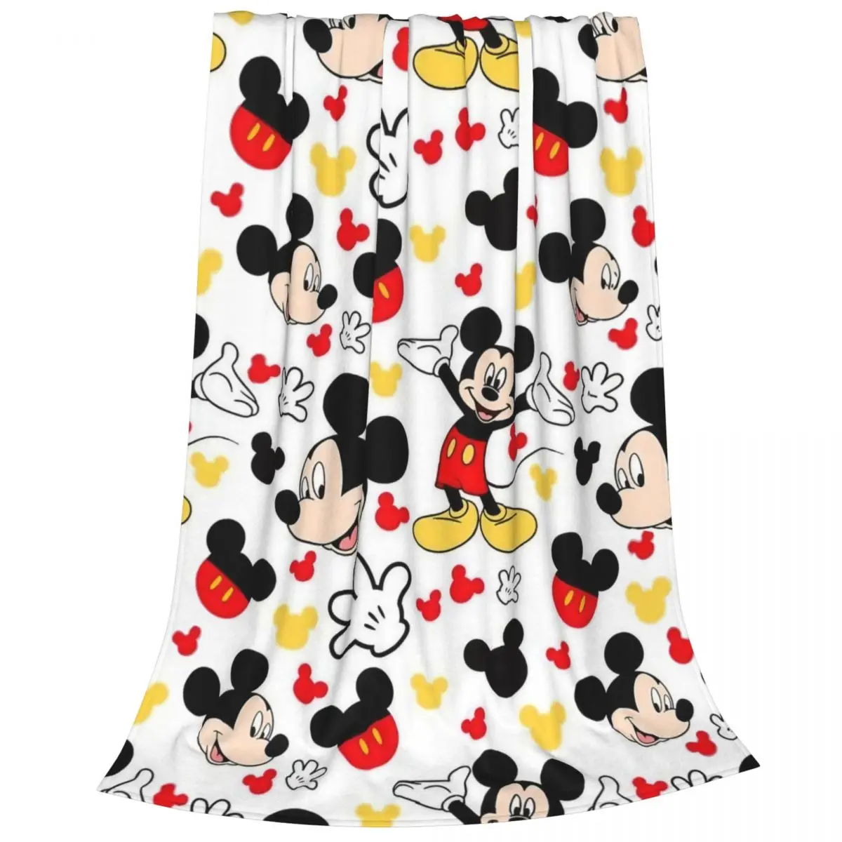 Милые Мультяшные одеяла Микки Маус флисовые осенне-зимние многофункциональные