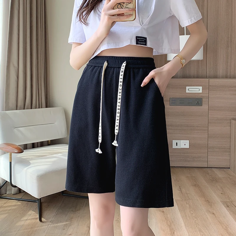 Женские шорты Traf с завышенной талией свободные короткие штаны широкими