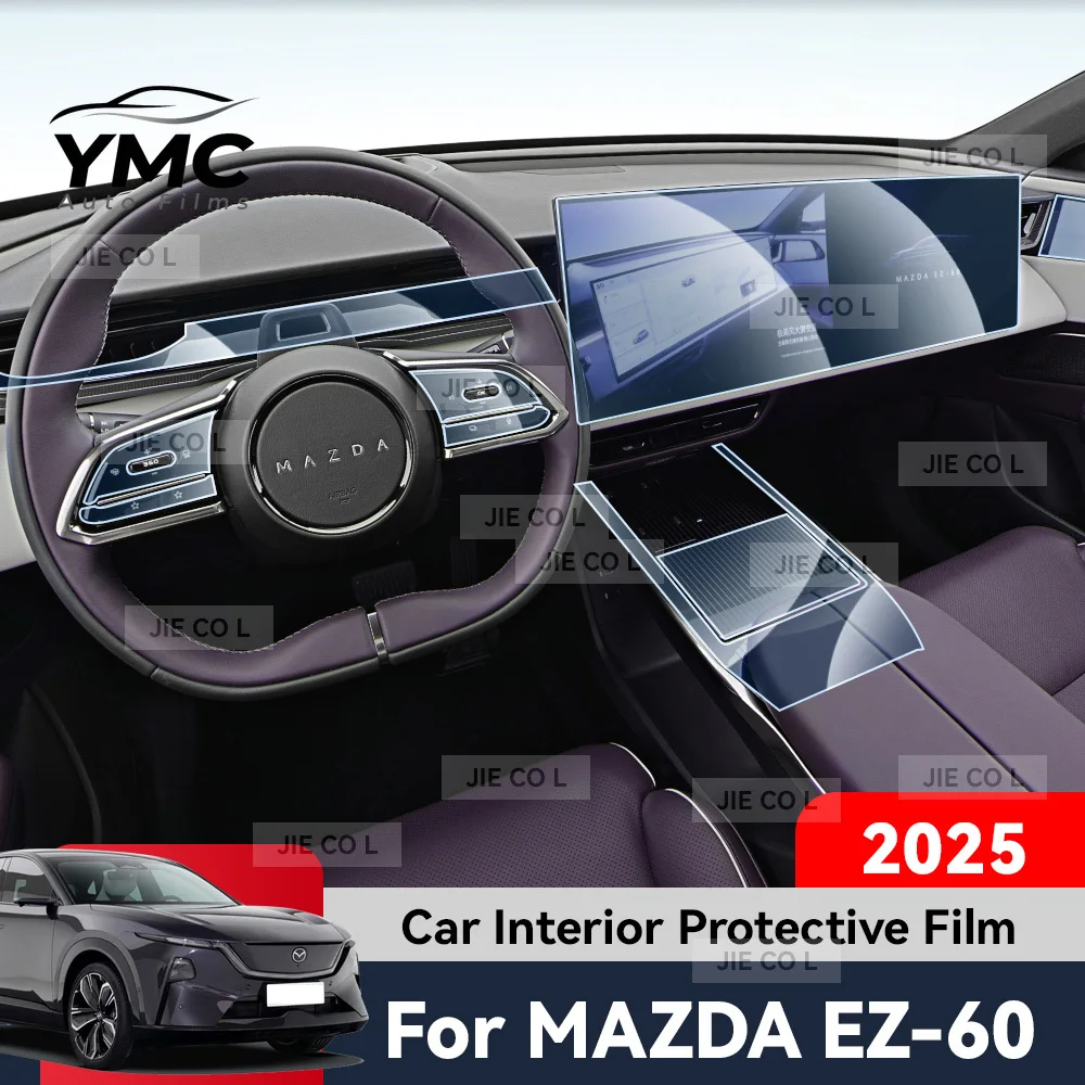 Фото YMC для MAZDA EZ60 2025 EZ-60 Защитная пленка для интерьера автомобиля, для центрального экрана управления, TPU пленка для навигации, антицарапинная. №1