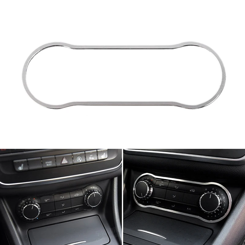

Car Styling Center Control Panel Air Conditioning Knob Frame Cover Trim For Mercedes Benz A B CLA GLA Class W176 A180 C117 X156