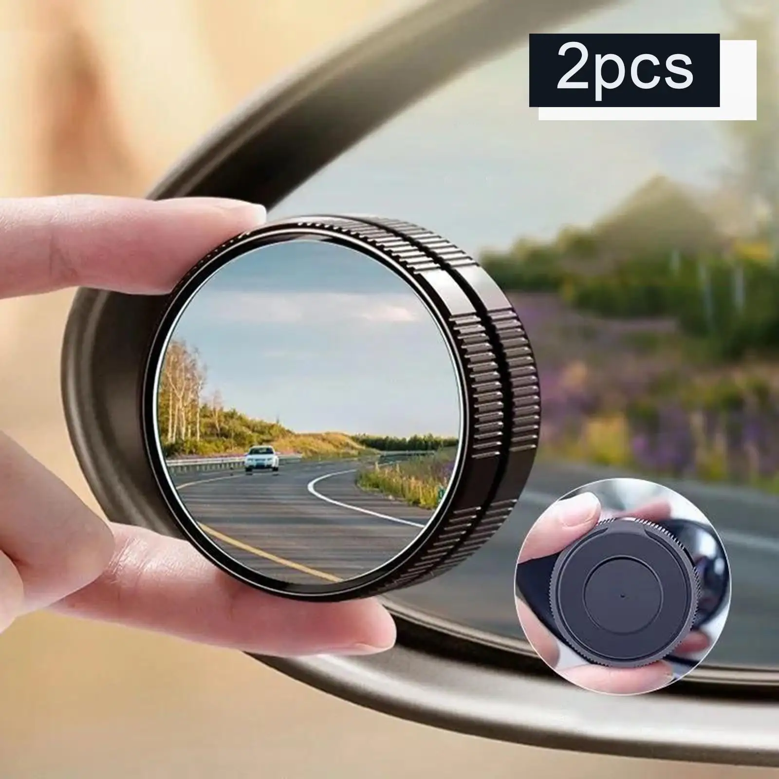 

2Pcs Blind Spot Mirrors Side Rearview Mirror 360° Wide Angle for Cars