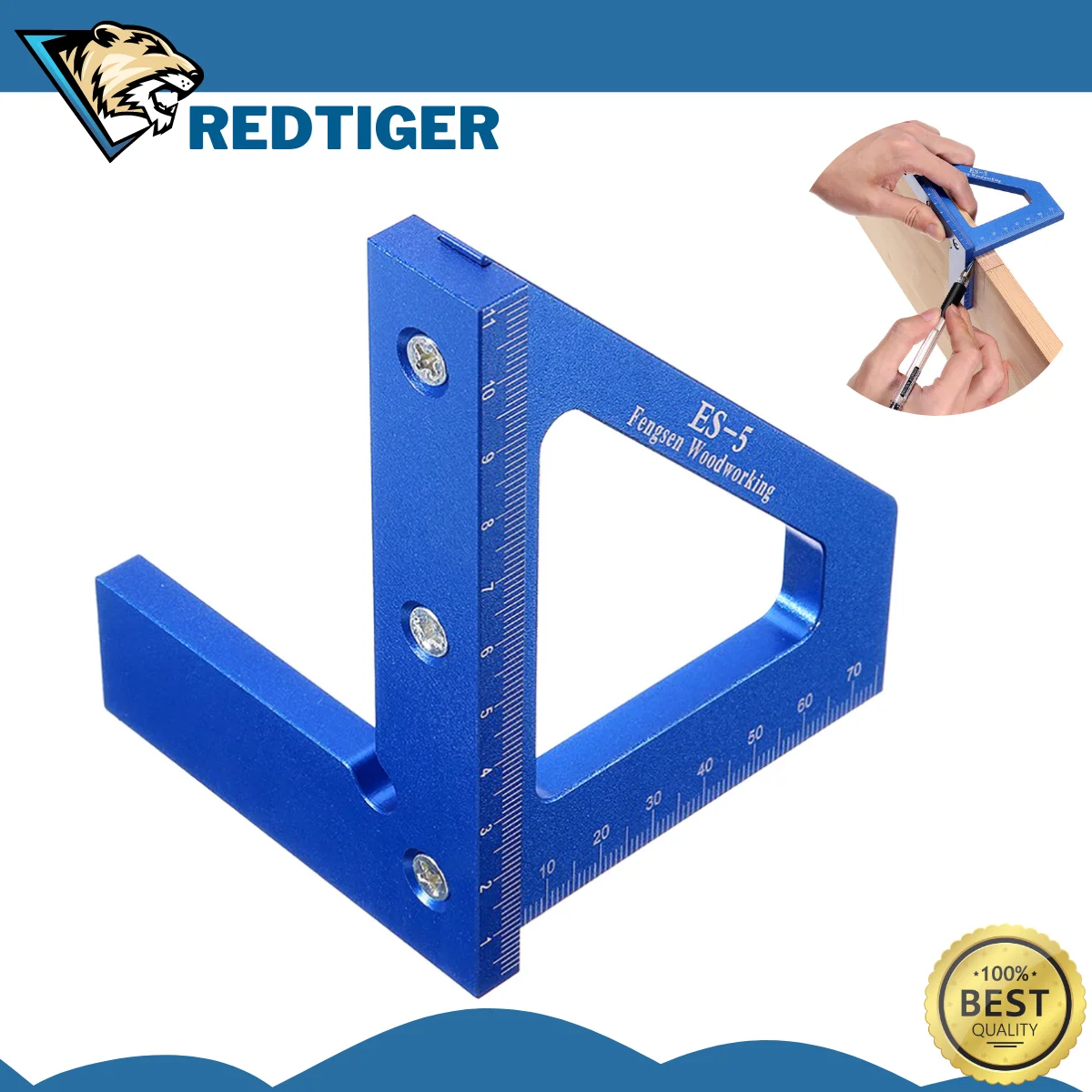 3D многоугловая измерительная линейка квадратный транспортир из алюминиевого