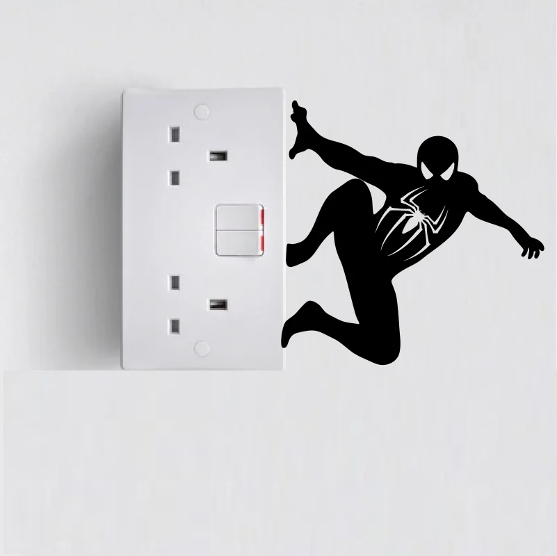 Виниловые наклейки с изображением Человека-паука творческие для ноутбука