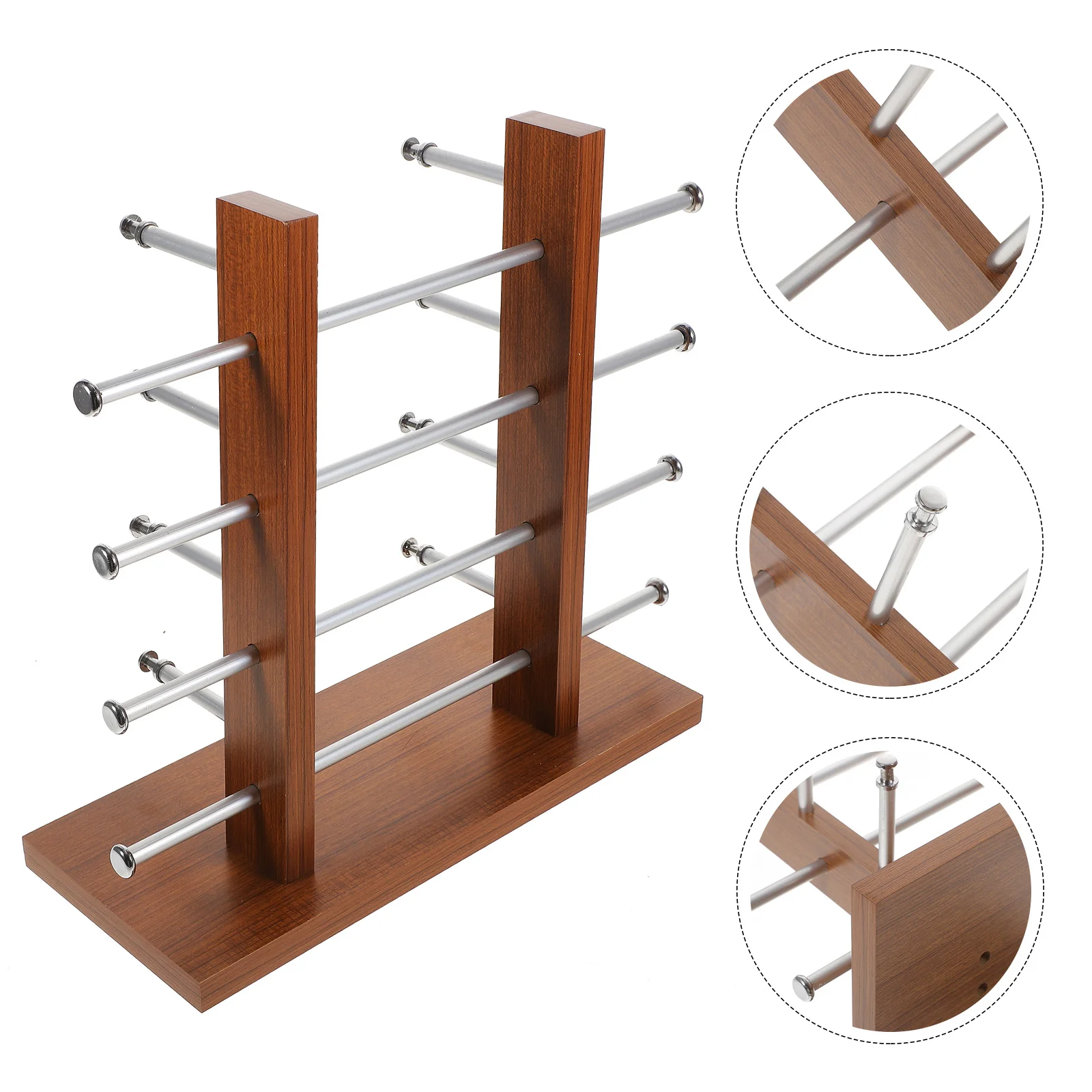 

Desktop Sunglasses Density Board Display Organizer Multi-tier Eyeglasses Rack