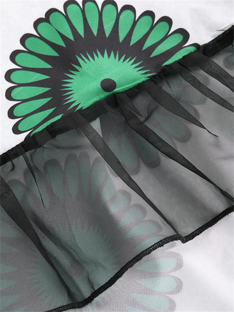 Летнее кружевное лоскутное платье 2022 VONDA женские сексуальные винтажные