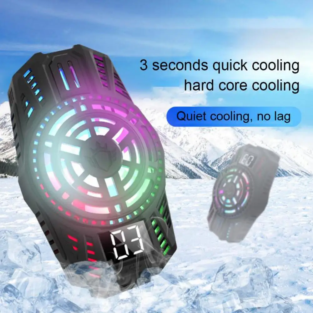 

Universal Mini Mobile Phone Cooling Fan Radiator Hurricane Game Cooler Cell Phone Cool Heat Sink For IPhone/Samsung/Xiaomi