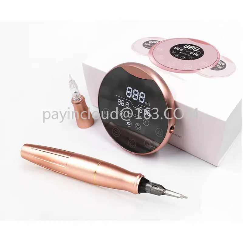 

Biomaser P90 Eyebrow PMU Tattoo Machine Pen Set Universal Cartridge Needle Dermografo Permanent Makeup Microblading Machine
