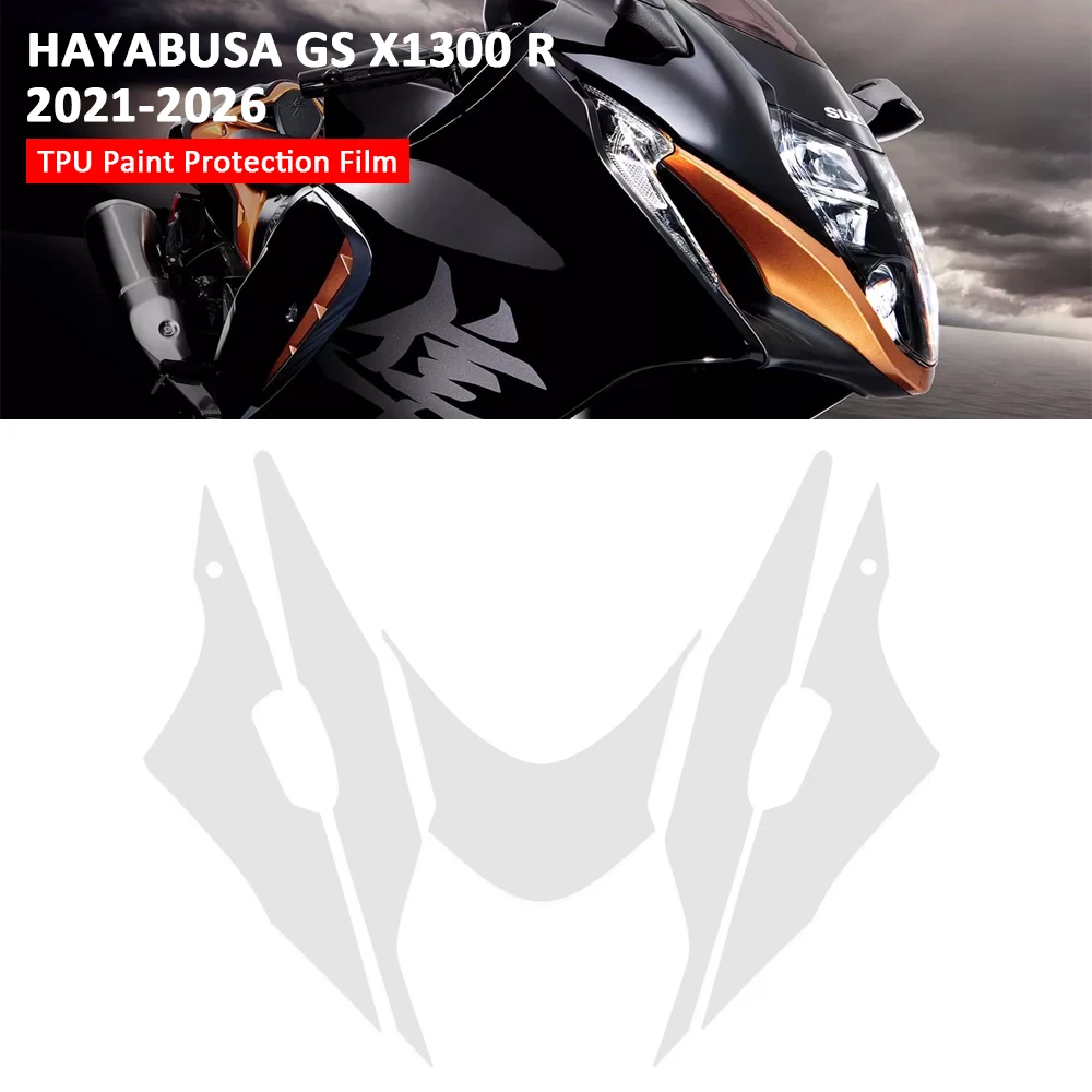 Фото Защитная пленка из ТПУ для мотоцикла PPF GSX1300R 2026, аксессуары для Suzuki Hayabusa GSX 1300 R, защитная пленка от царапин для обтекателя №1
