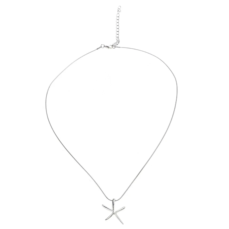 

Simple Starfish Necklace Female Niche Advanced Texture Design Daily All-matched Clavicle Chain Steel Jewelry DropShip