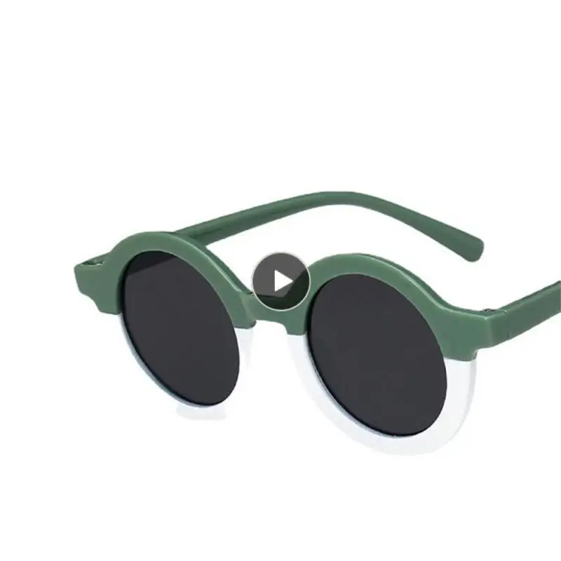 

With Round Sunglasses Decorative Glasses Safety Glasses Baby Hair Accessories Star Cartoon Round Sunglasses Children Sunglasses