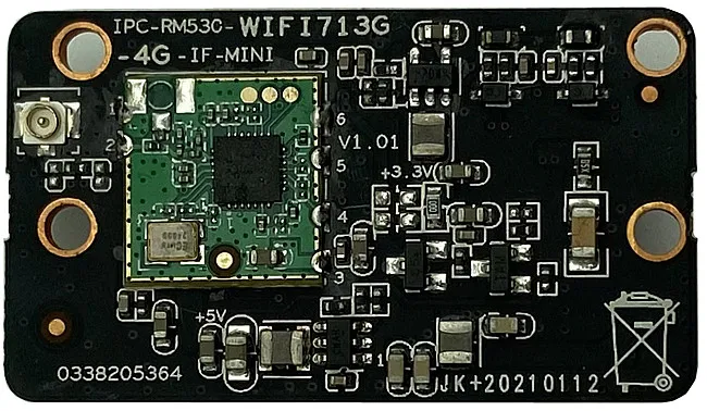 Плата модуля Wi-Fi PTZ аудио 5MP IP-камеры IRcut XM550AI + SC5335P Беспроводная для скоростного