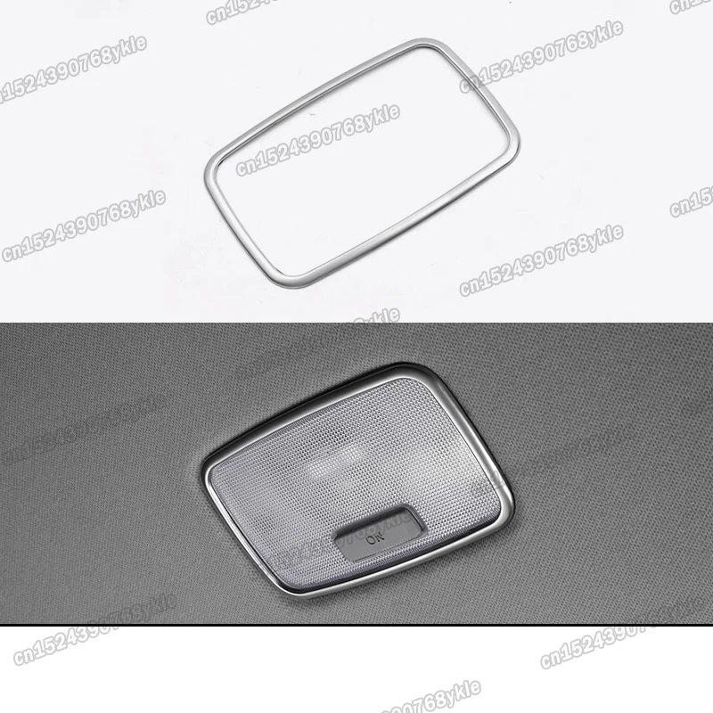 Матовая Серебристая Автомобильная крыша задняя лампа для чтения хромированная