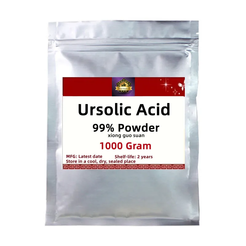 

50-1000g Hot Sale 99% Ursolic Acid,Free Shipping