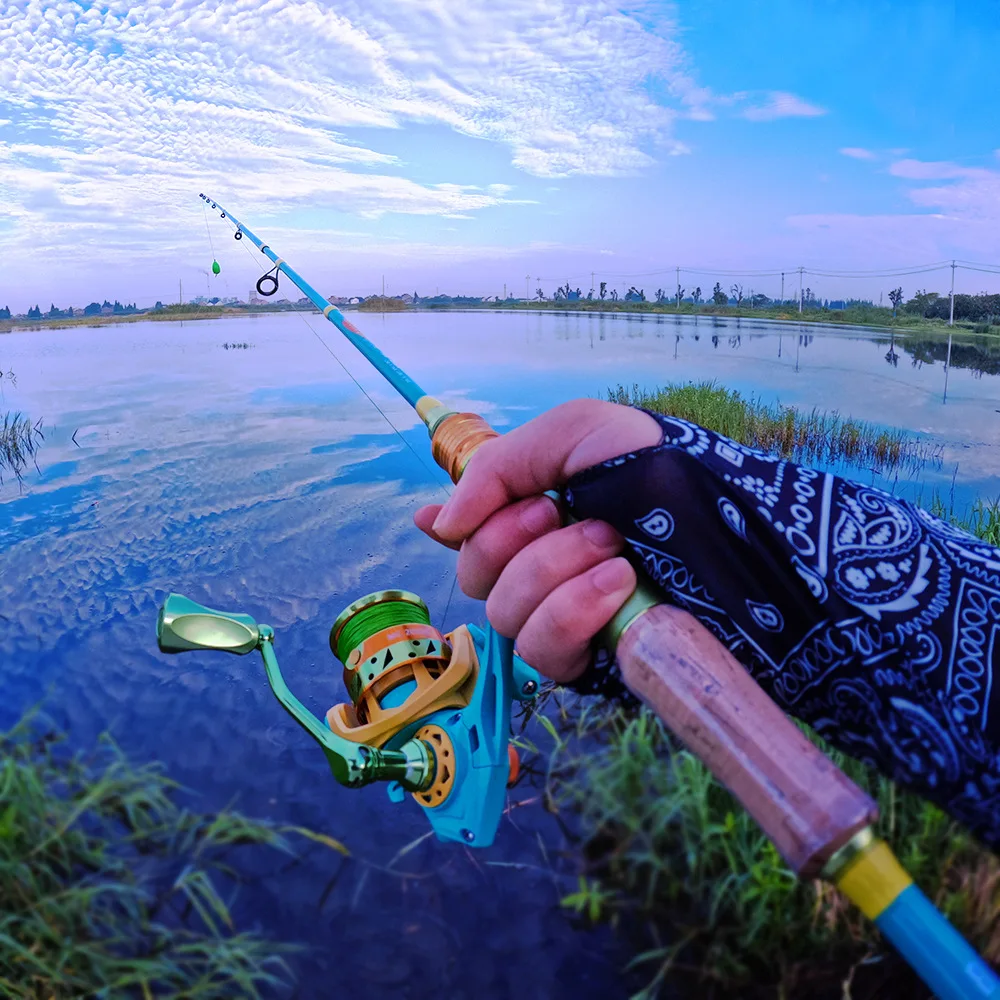 Рыболовная катушка спиннинг цельнометаллическое рыболовное колесо длинное для