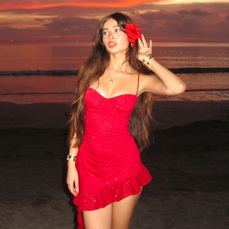 Красное платье Jyate