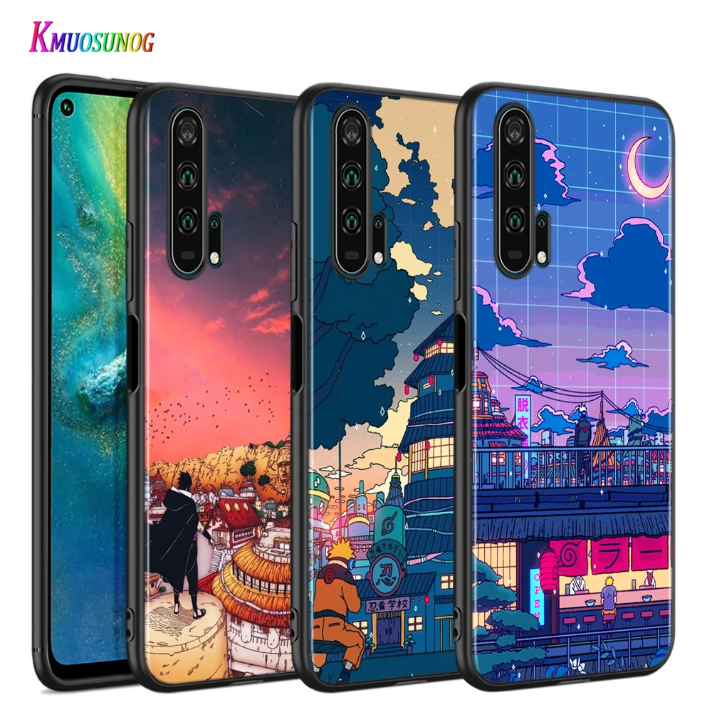 

Art Pixel Naruto Silicone Cover For Honor 10X 9X 8X MAX 20 10 9 8 8A 8C 8S Prime 7A Pro Lite Black Phone Case Coque