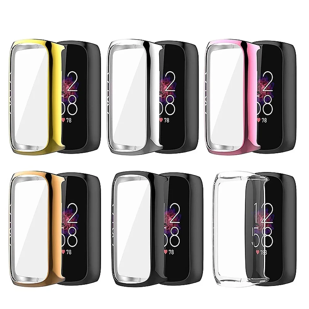 Защитный чехол для Fitbit Luxe полная защитная крышка экрана умные часы Бампер Мягкий