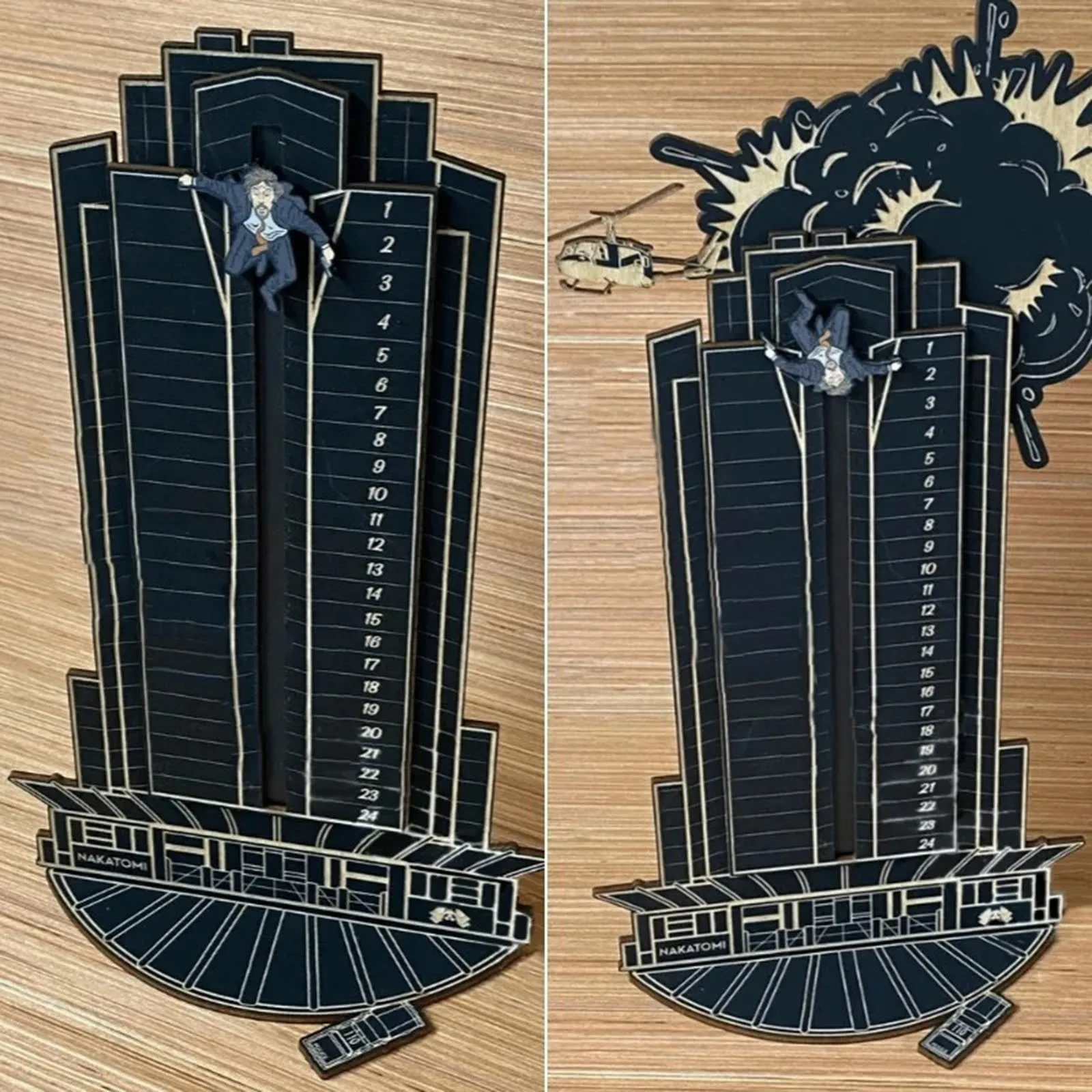 Календарь с надписью наклетоми 25 дней