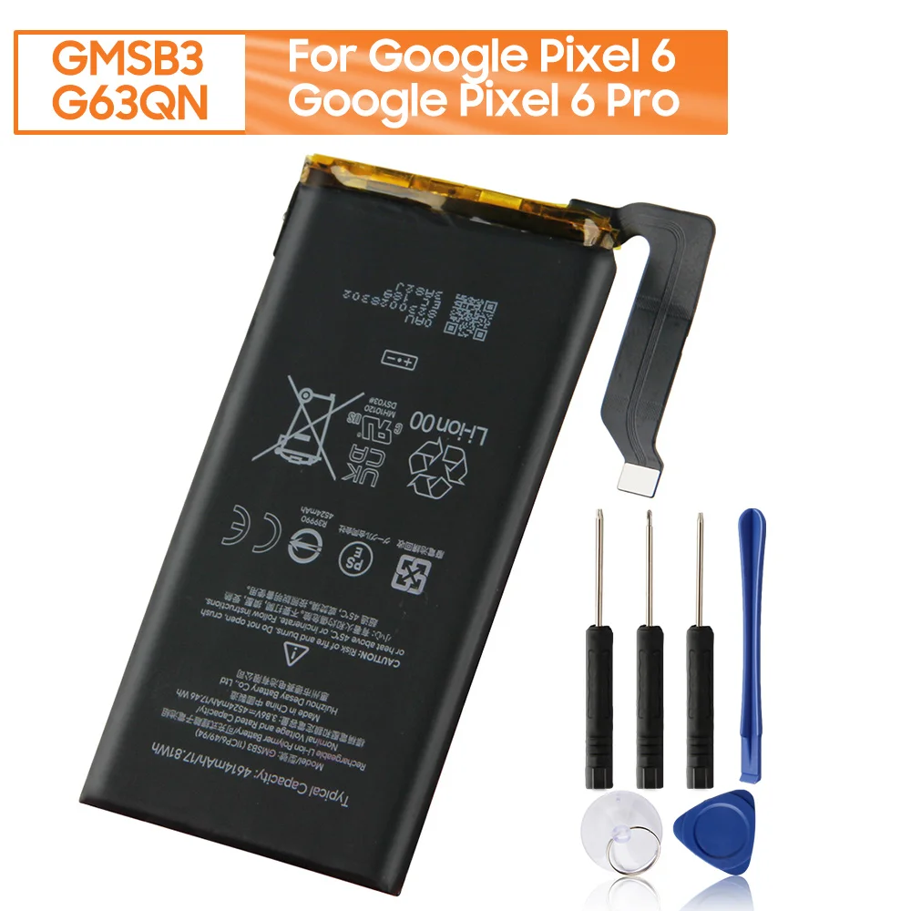 

Сменная батарея для телефона GMSB3 для Google Pixel 6 G63QN для Google Pixel 6 Google Pixel 6 Pro GLU7G для Google Pixel 6A