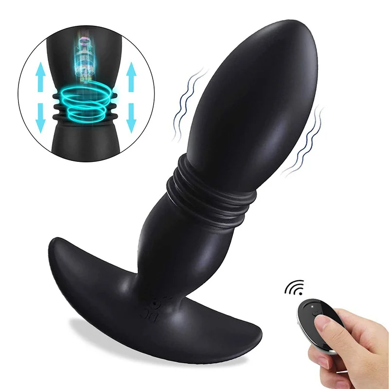 Мужская Анальная пробка вибраторы беспроводная Бриллиантовая Массажная палочка
