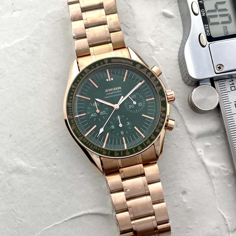 

Top Original Brand Mens Watches Luxury Multifunction Automatic Date Wterproof Moon WristWatch Business Chronograph Quartz Clocks