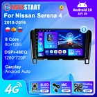 Автомобильная Мультимедийная система NAVISTART, автомагнитола под управлением Android 10, с видеоплеером, GPS Навигатором, для Nissan Серена 4, 2010-2016, DSP