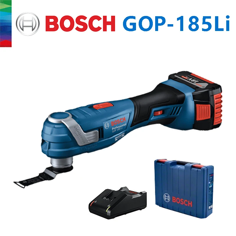 

Bosch Cordless Oscillating Multi Tool GOP 185-Li Brushless Universal Treasure 18V Rechargeable Cutting Machine Power Tools