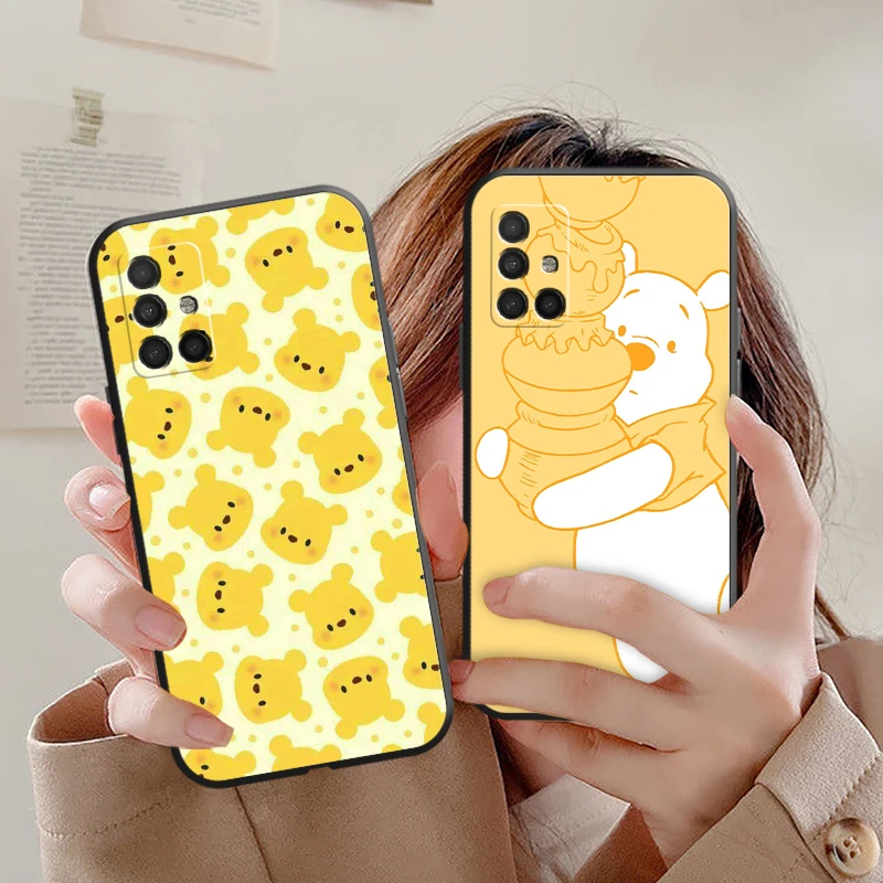 

Чехлы для телефонов с рисунком Диснея, Винни для Samsung A51, Женский чехол A72, A52, модель A71, модель A32, противоударный чехол унисекс, роскошный Ульт...