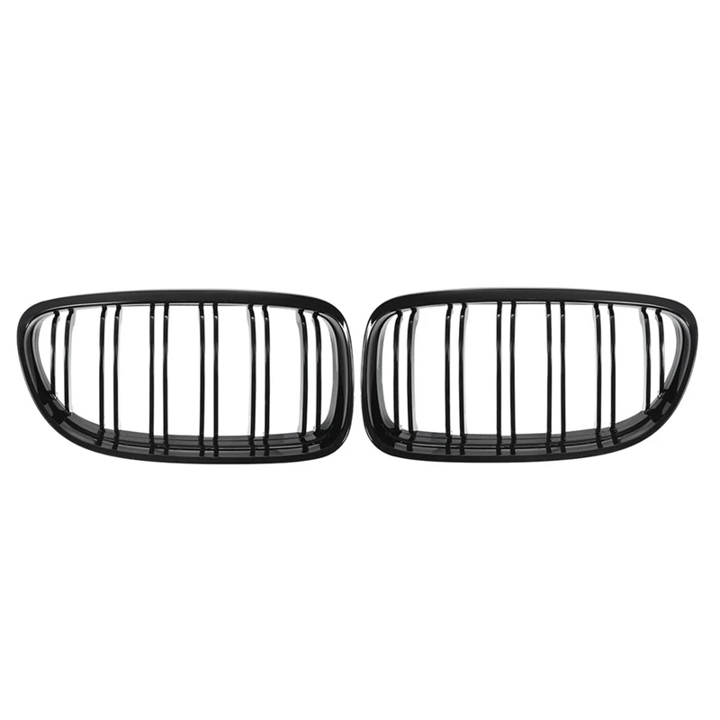 4 Pair Car Front Grille Gloss Black Inlet Grille For BMW E90 LCI 3-Series Sedan/Wagon 2009 - 2011