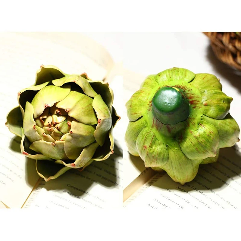 Promotion! 3Pcs Green Artificial Artichoke Plastic Fake Flower For Home Wedding Party Table Decoration |