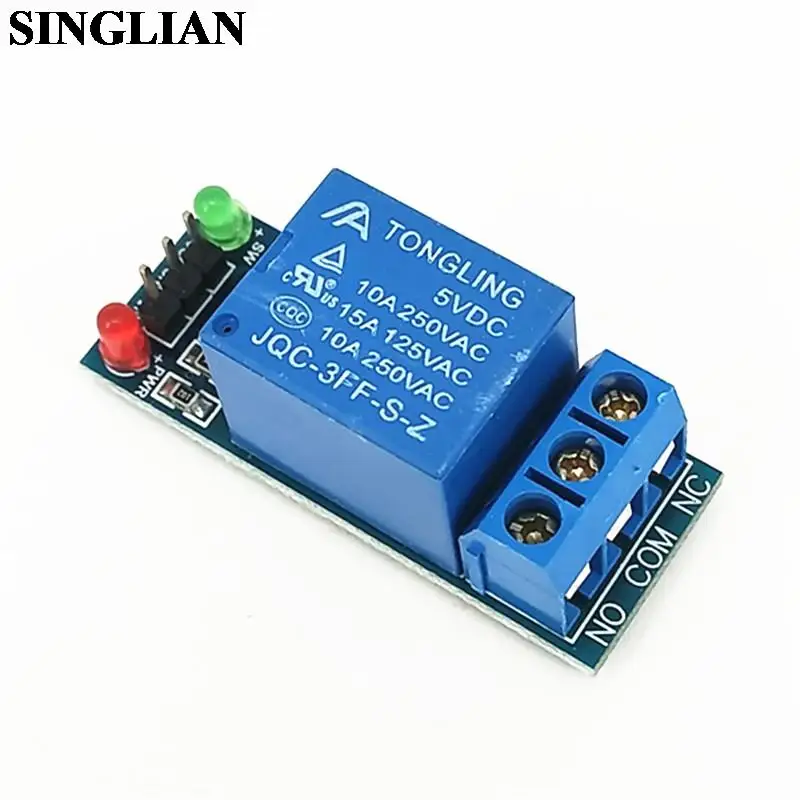 

5PCS 1 Channel Relay Module 5V Low Level Trigger 1-channel Relay Extension Board With Indicator Light For Arduino