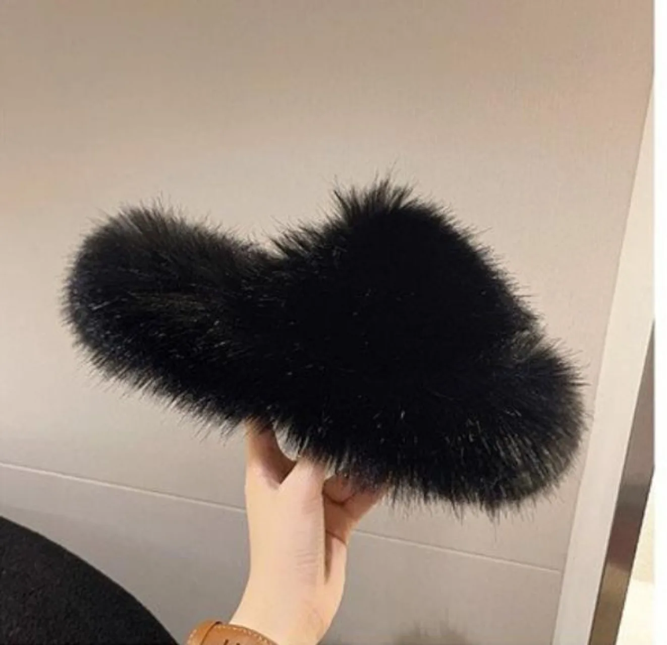 Женские тапочки из натуральной шерсти и хлопка новинка зимы 2023 прямые плоская