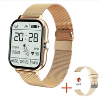 2021 new women smart watch men 1 69 color screen full touch fitness tracker men call smart clock ladies for android iosbox
