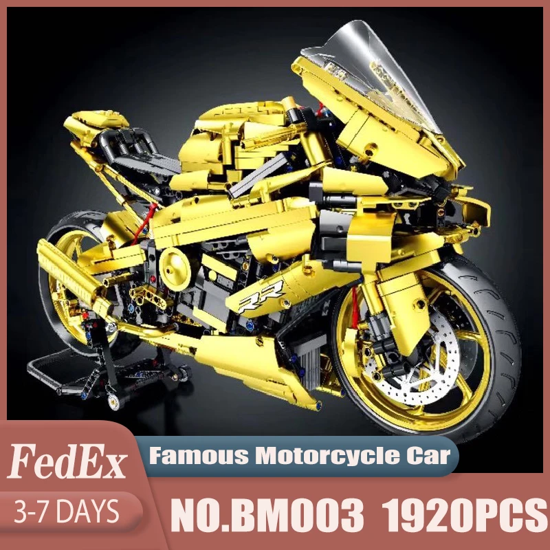 Высокотехнологичные блоки суперклассическая роскошная модель мотоцикла